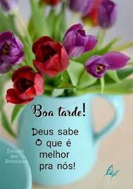 Deus sabe o que é melhor | Boa tarde com flores, Mensagem de boa ...