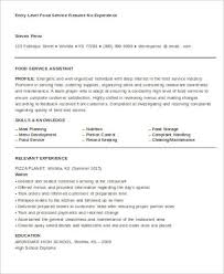 Before applying, read this job application sample. Free 6 Food Service Resume Samples In Ms Word Pdf