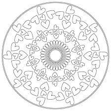 Mandela hart kleurplaat / kleurplaat volwassenen mindfulness door middel van tekenen als je graag mindfulness wil oefenen dan is tekenen een handige manier om te starten. Kleurplaat Mandala Hartjes