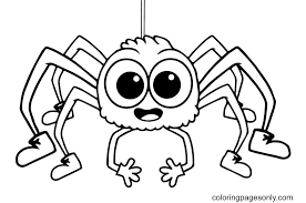 Keep your kids busy doing something fun and creative by printing out free coloring pages. Printable Spider Halloween Coloring Pages Halloween Spider Coloring Pages Coloring Pages For Kids And Adults