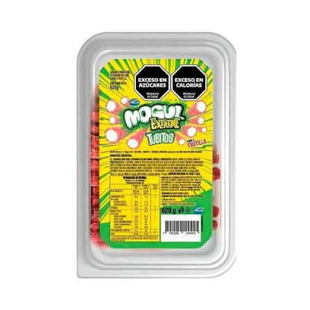 Gomaits Mogul Tubito Extreme Frutilla por 620 gramos