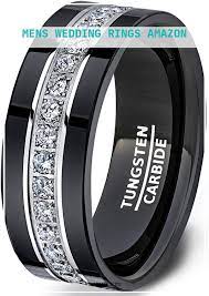 New Mens Wedding Rings Amazon Mens Wedding Rings Black Mens Wedding Bands Tungsten Black Black Tungsten Rings