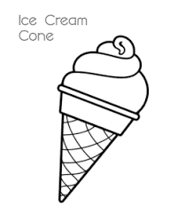 Easy — three scoops of ice cream. Ice Cream Coloring Pages Playing Learning