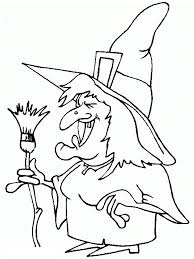 In this video we will be drawing and coloring a witch on a broom. Happy Halloween Witch And Broom Coloring Page