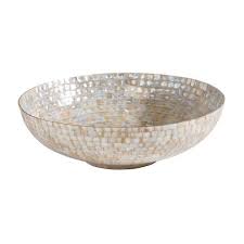 Ivory Mother Of Pearl Bowl Large Decorative Bowls Bowl Glass Bowl Decor