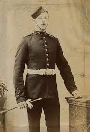 Royal Artillery Gunner In Undress Uniform With Pillbox Forage Cap 1900 Vintage Military Military History Crimean War