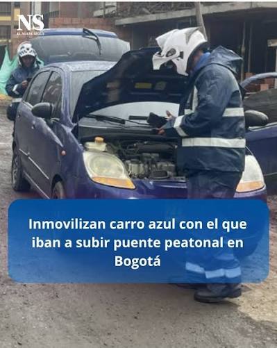 Cundinamarca En la mañana de este jueves, 30 de julio, a las 6:44 de la  mañana, las autoridades de tránsito de Cajicá, Cundinamarca, identificaron  e inmovilizaron el vehículo Spark de color azul