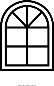 Church window coloring pages are a fun way for kids of all ages to develop creativity, focus, motor skills and color recognition. Download Hd Arch Window Coloring Page Spoked Wheel Clip Art Transparent Png Image Nicepng Com