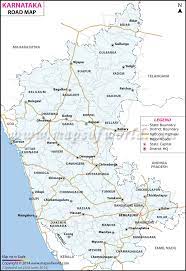 Map of karnataka with state capital, district head quarters, taluk head quarters, boundaries, national highways it has all travel destinations, districts, cities, towns, road routes of places in karnataka. Karnataka Road Map India Map Map Karnataka