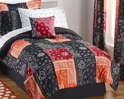 These terms get thrown around a lot, and it can get really confusing when you're trying to buy the right bedding for you. Alcove Bandana Black 6 Pc Comforter Set Twin Half A Home 143 Bedding Auction K Bid