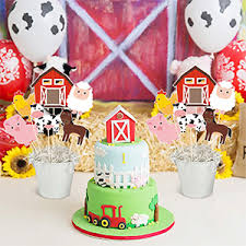 Price and stock could change after publish date, and we may make money from these links. Amazon Com Farm Birthday Party Centerpiece Sticks Diy Farm Animals Table Decorations Barnyard Cutouts For Baby Shower Birthday Decorations Set Of 18 Cutouts Toys Games