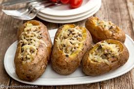 Cartofi Copti Umpluti Cu Ciuperci Si Cascaval Cooking Food 30 Minute Meals