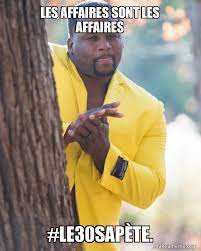 Les informations recueillies sont destinées à ccm benchmark group pour vous assurer l'envoi de votre newsletter. Les Affaires Sont Les Affaires Le30sapa Te Anthony Adams In Yellow Suit Rubbing Hands Make A Meme
