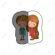 Ils (savoir) que leur professeur est gentil.7. Icone De Dessin Anime Fille Et Garcon Theme D Amour Et De Romance Familial Conception Isolee Illustration Vectorielle Clip Art Libres De Droits Vecteurs Et Illustration Image 67869196