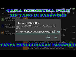 Persis seperti namanya, file jenis ini biasanya disimbolkan dengan ekstensi (.rar) dan (.zip). Cara Membuka File Zip Yang Di Password Youtube