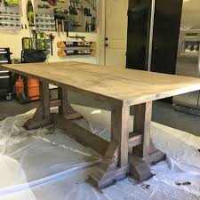 Family Table Stain Color Choice Diy Farmhouse Table Diy Dining Table Farmhouse Dining Table