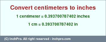 1 Cm In Inches Convert 1 Centimeter To Inches Inchpro Com