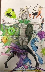 Slay the spire poster Im working on. I have no idea what to do with the  background? Im open to suggestions. : rslaythespire