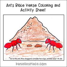 Color dozens of pictures online, including all kids favorite cartoon stars, animals, flowers, and more. Free Sunday School Lesson Consider The Ants