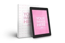 Download Standing Book And Black Ipad Mockup Generator Mediamodifier