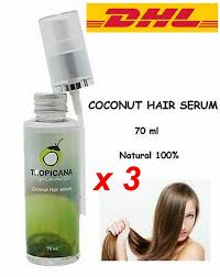 Blended with conditioning serum, nourishing coconut oil strengthens and nourishes your hair. 3x 70 Ml Tropicana Virgin Organic Coconut Oil Hair Serumtreatment Original Moist 8858849117302 Ebay