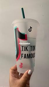 Tik Tok Famous Starbucks Cold Cup Reusable Cup Plastic Cup Etsy In 2020 Custom Starbucks Cup Tik Tok Tok