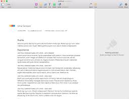 how to create a resume in apple pages [mac]