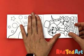 Year of the rat 2020. Year Of The Rat Colouring Page Pop Up Card Red Ted Art Make Crafting With Kids Easy Fun