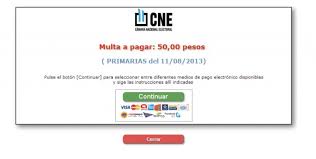 Jun 28, 2021 · la ley electoral, en su artículo 125, establece que se impondrá una multa de 50 a 500 pesos a los electores de entre 18 y 70 años que no emitan su voto y no lo justifiquen ante el tribunal dentro del plazo de 60 días luego del día de los comicios. J3x Gmmnk2qcem