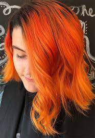 59 Fiery Orange Hair Color Shades Orange Hair Dyeing Tips Frisuren Hair Color Orange Orange Hair Hair Dye Tips