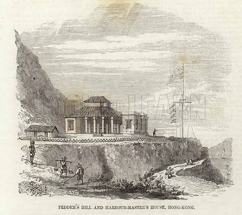 Pedder's Hill and Harbour-Master's House, Hong Kong stock image | Look and Learn