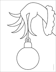 grinch desenho para colorir