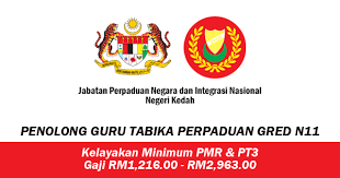 Jawatan kosong paling popular minggu ini. Jawatan Kosong Penolong Guru Tabika Perpaduan Gred N11 Negeri Kedah