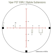 The scope is pretty clear but does tail off past 20x magnification. Vortex Viper Pst 6 24x50 Ffp Rifle Scope Ebr 1 Moa Pst 624f1 A Eurooptic Com