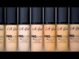 pro matte foundation l a girl cosmetics