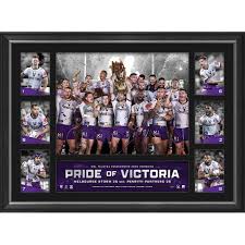 The melbourne storm have revealed the truth about cameron munster's brief trip to the hia against the roosters as a gamesmanship debate rages. Melbourne Storm 2020 Premiers Tribute Frame Official Memorabilia