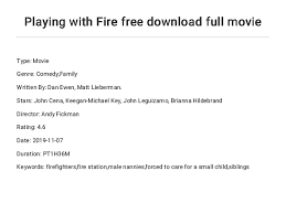 Garena free fire pc, one of the best battle royale games apart from fortnite and pubg, lands on microsoft windows free fire pc is a battle royale game developed by 111dots studio and published by garena. Playing With Fire Free Download Full Movie