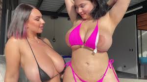BBW Amaretto & Kim Velez Bikini Contestant from BBW Lesbians 18