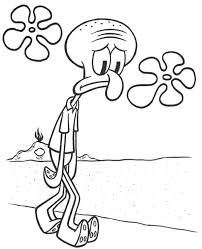 30 free printable wonderful coloring pages for boys. Sad Squidward Tentacles Coloring Page Free Printable Coloring Pages For Kids