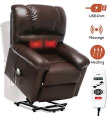 Ergoreal Electric Lift Chair For Elderlyheavy Duty Lift Recliner With Heat And Massage Power Lift Recliners Wide With Usb Port Lift Chairs Lift Recliners Chair