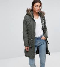 Brave Soul Parka Jacket With Faux Fur Trim Hood Get This Brave Soul Tall S Parka Now Click For More Details Worldwide Shipping Brave Soul Tall Hooded Mid Parka Green Coat By Brave Latest Fashion Clothes