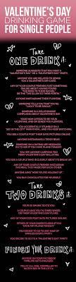The Valentine S Day Drinking Game For Single People Drinking Games Drinking Games For Parties Day Drinking