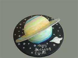 Saturn Cake Space Birthday Party Planet Cake Birthday Cake Kids