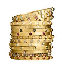 Handcrafted 22k Gold Diamond Gemstone Bangles Handcrafted Fine Jewelry Gemstone Bangle Handmade Gold Jewellery