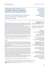 PDF) Evaluation of Helicobacter Pylori Infection in Terms of Endoscopic,  Pathological and Laboratory Findings