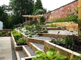 Amazing Ideas For Sloping Gardens Turn The Slope Into An Advantage My Desired Home Sloped Garden Modern Garden Garden Ideas Uk