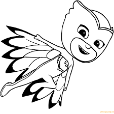 Printable catboy pj mask coloring page. Mrzi Jak Vjetar Neproziran Pj Masks Painting Pages Ulf M Net