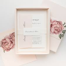 Blush Boxed Wedding Invitations Blush Script Box Wedding Invitations Blush Wedding Invitations Wedding Invitations
