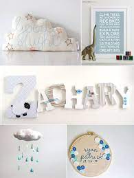 Handmade Items For Baby Boy S Nursery Trang Tri Nha Cửa