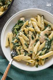 Maybe you would like to learn more about one of these? Creamy Garlic Chicken With Spinach Penne Pasta Slimming Eats Recipe